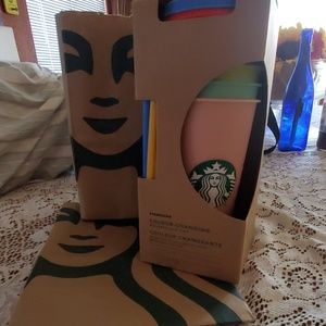 Starbucks color changing cups.